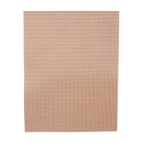 #7 Mesh Plastic Canvas - Brown - 10.5 x 13.5