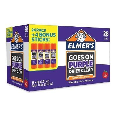 Elmers Washable Glue Purple 28/pk .21oz
