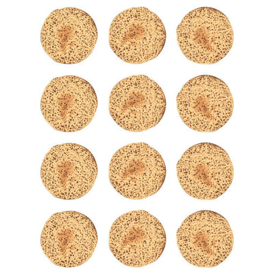 Matzah Stickers Round 32mm Color Print 10/pk