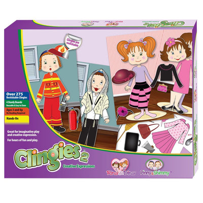 Clingies Re-usable Stickers and Boards Dress Up