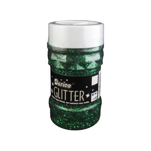 glitter jar-green 4 oz. (Closeout)