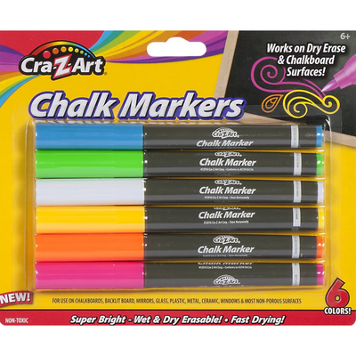 Crazy Art Chalk markers Assorted 6ct