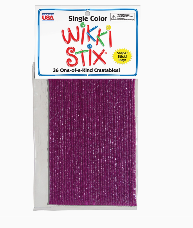 Wikki Stix Single Color Pak Purple 6" 36/pk