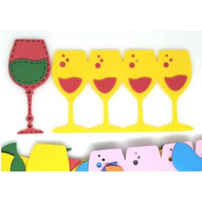 Set Of Wine Cups Foam Shapes Aprox 3-4 inches 20 Sets (limited Stock)