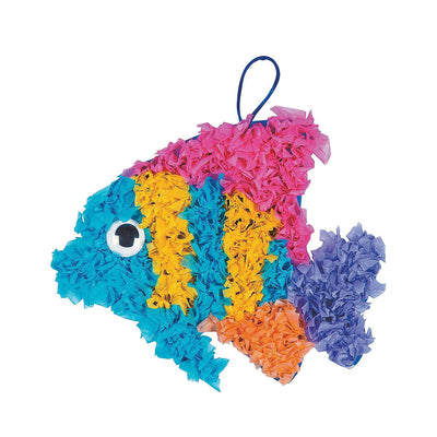 Crinkle Tissue Paper Tropical Fish Craft Kit, 8", 12/pk