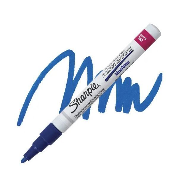 Sharpie Permanent Paint Marker Fine Tip (Blue)