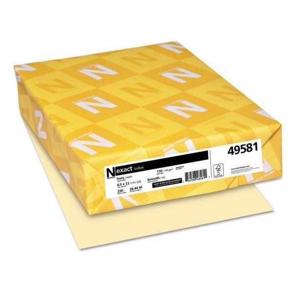 Cardstock Paper 67lb 250/pk 8.5"x11" (White)