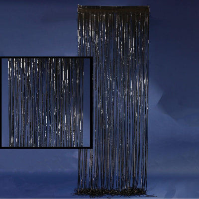 40" X 10' Black Foil Backdrop, 1 pc