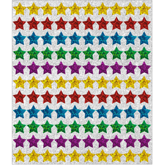 Star Sparkle Stickers 4 Sheets
