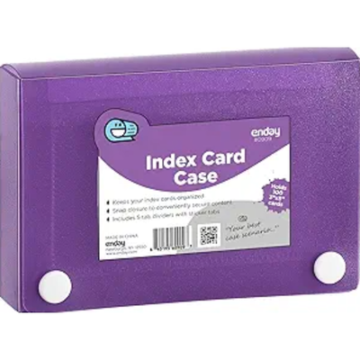 Index Card Holder 3" x 5" With 5 Tab Dividers