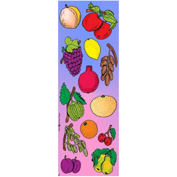 Stickers Fruit Diecut (6 Sheets)