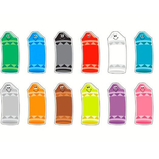 Crayon Accents 6" 36/pk