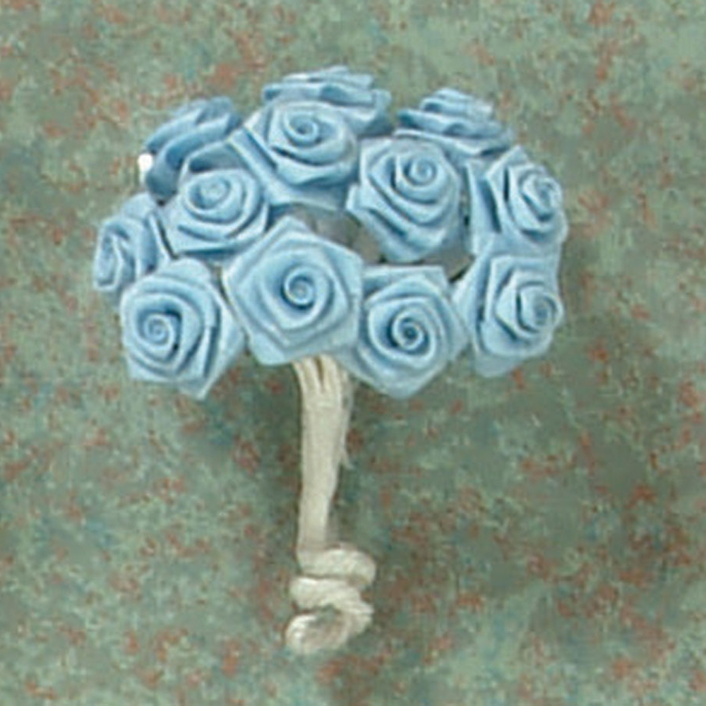 Ribbon Rose Blue color, medium, 144/pk