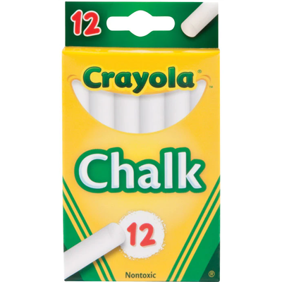 Crayola Chalk White 12 Sticks
