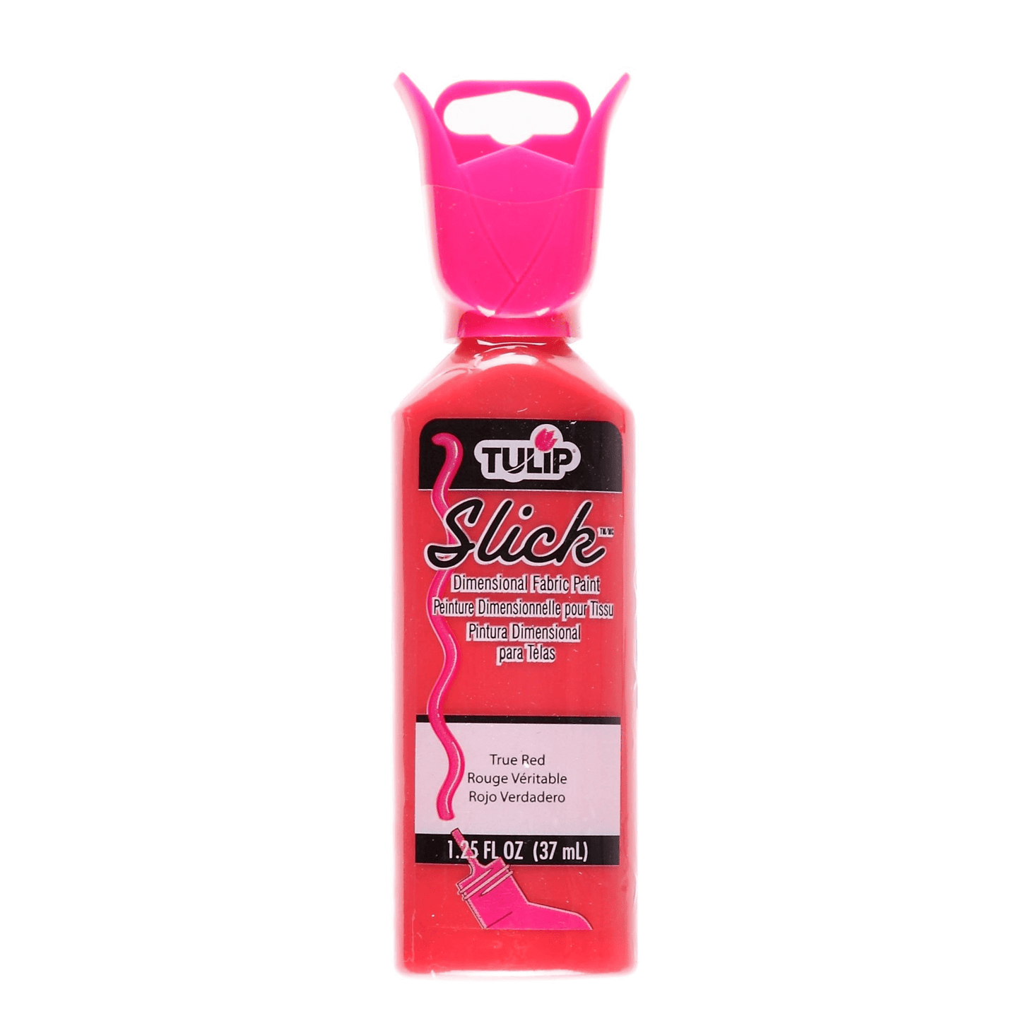 Tulip Slick Dimensional Fabric Paint (red, 1.25 oz)