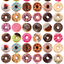 Doughnut Stickers 3/4" Round 19mm Color Print 10/pk