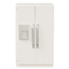 Mini Refridgerator With Ice Dispenser-White