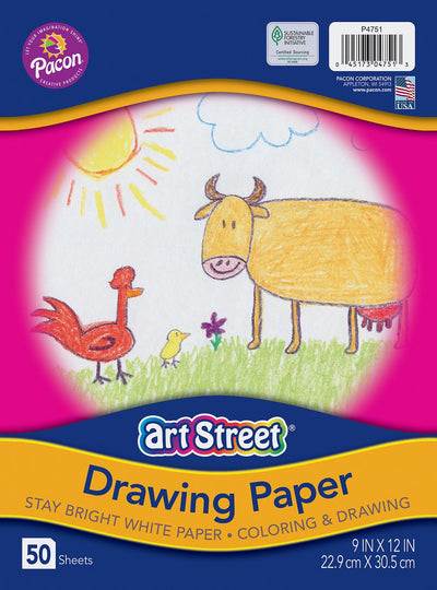 Drawing Paper 9x12 50 Sheets
