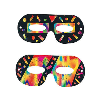 Magic Color Scratch Eye Masks 24/pk