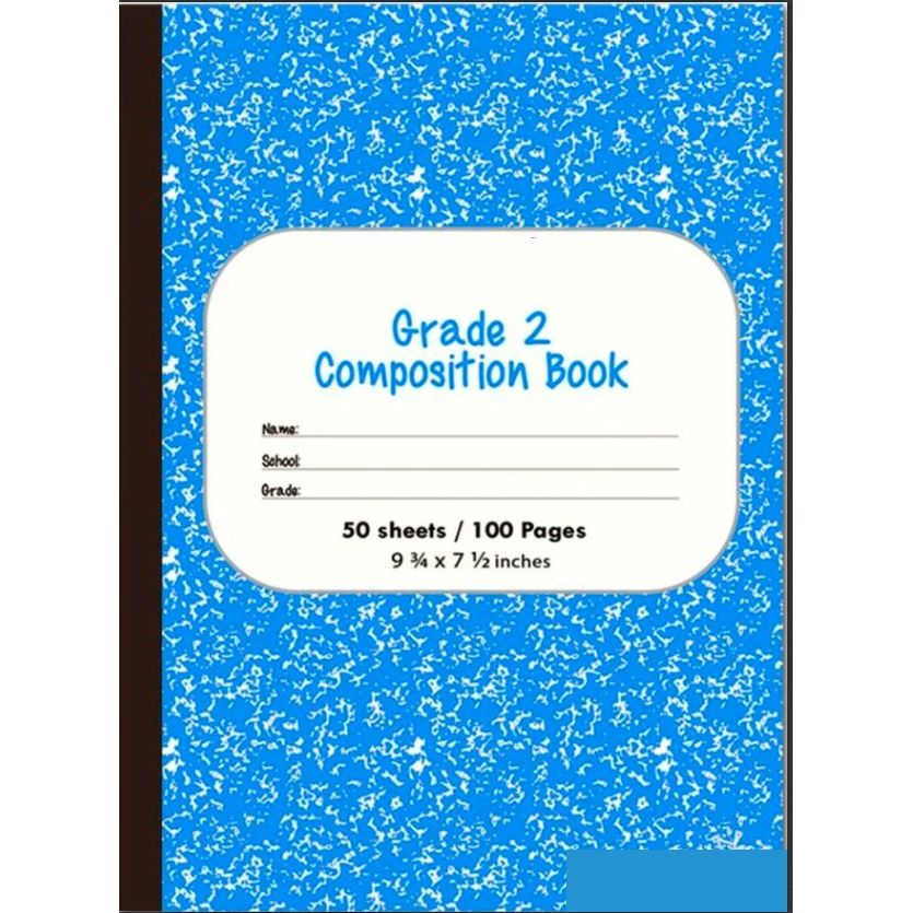 Primary Composition Book Grade 2 100 pages