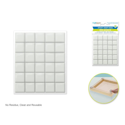 Adhesive Craft Sticky Tack Squares-1.5cm x 1.5cm 30ct