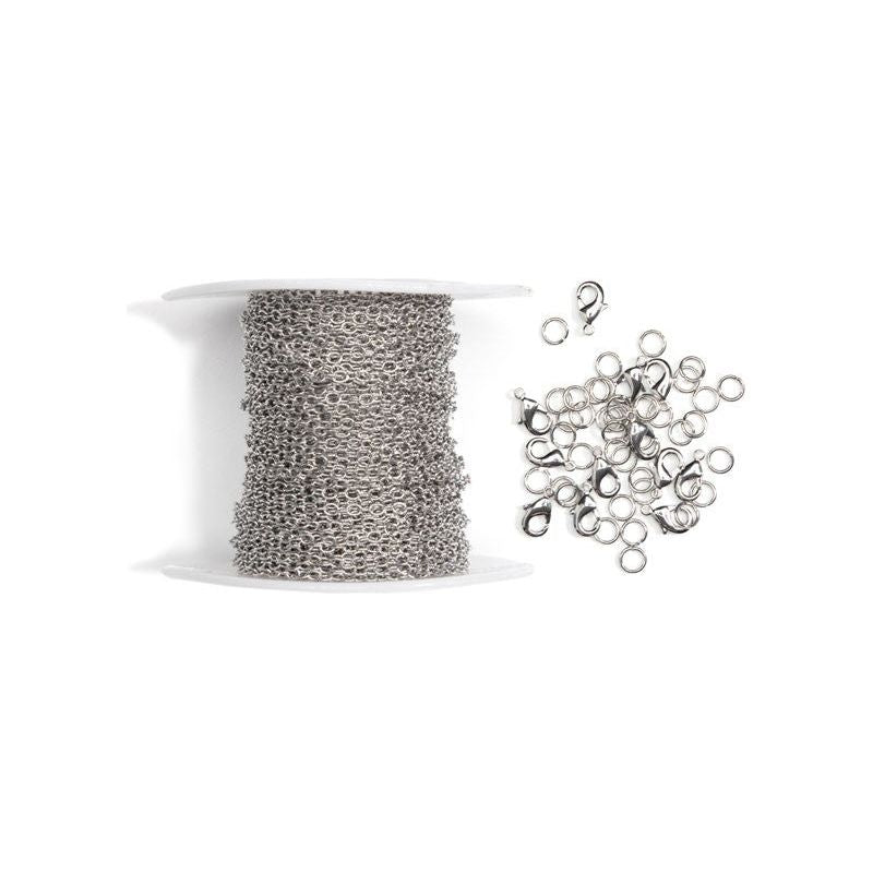 Cable Chain Spool With Clasps 36ft