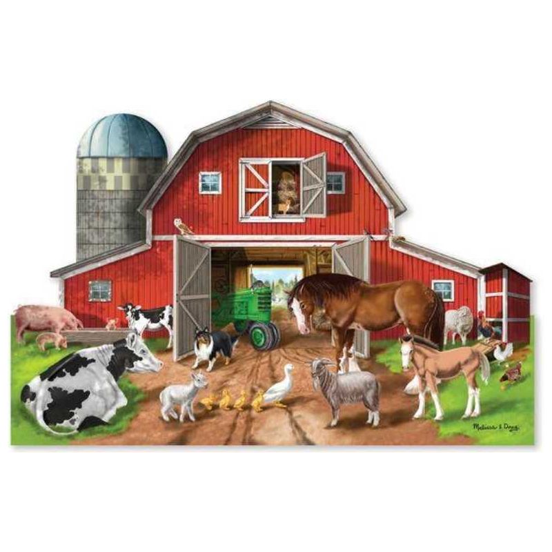 Busy Barn Shaped Puzzle Cardboard Floor Puzzles