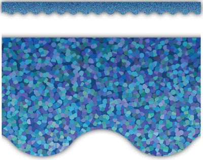 Blue Sparkle Trimmers 2 3/16" x 35" 1/pk