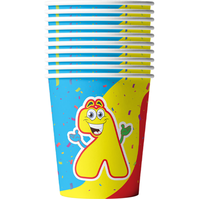 Chanukah Paper Cups Dreidel Shape 9oz 10/pk