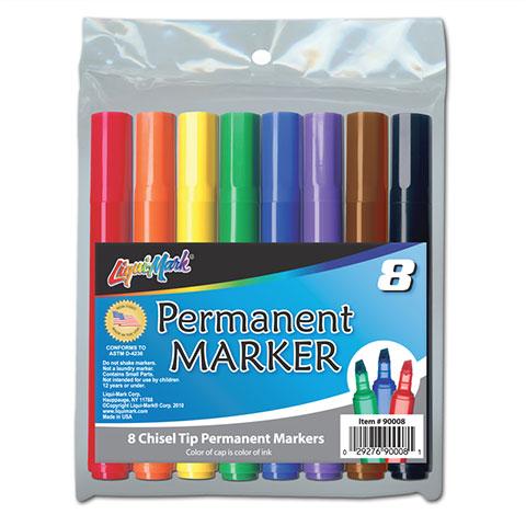 Chisel Tip Broadline Permanent Markers
