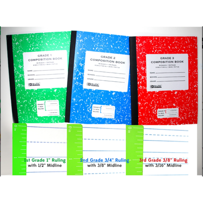 Grade 1 Primary Composition Book 100 sheets