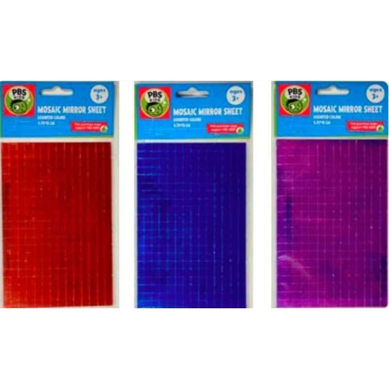 Mosaic Mirror Sheets 9.75 x 15cm Assorted 294 pcs