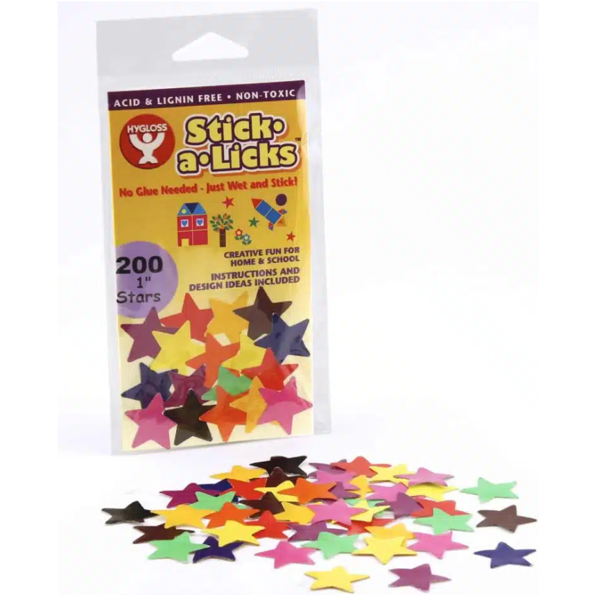 Stick A Licks Stars (2" 1000/pk)