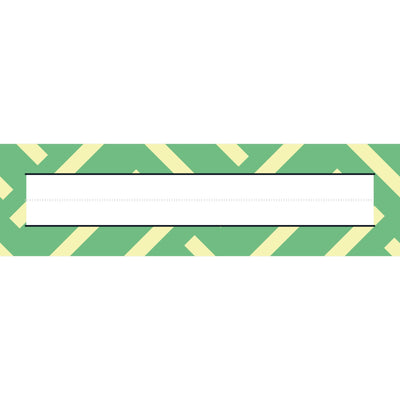 desk name strips - maze green