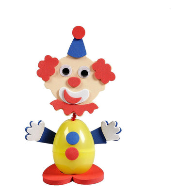 Clown Bobblehead Craft Kit, 4" x 6" 12/pk