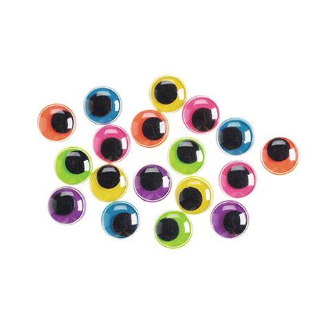 Wiggle Eyes Neon Colors (10 mm, 160/pk) (Closeout)