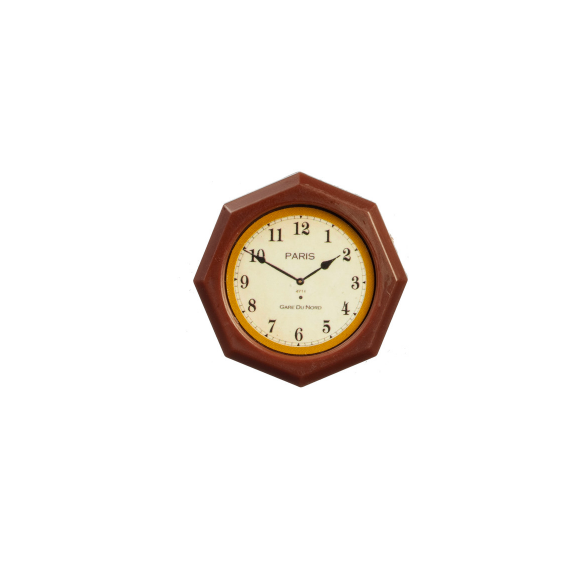 OCTAGON WALL CLOCK
