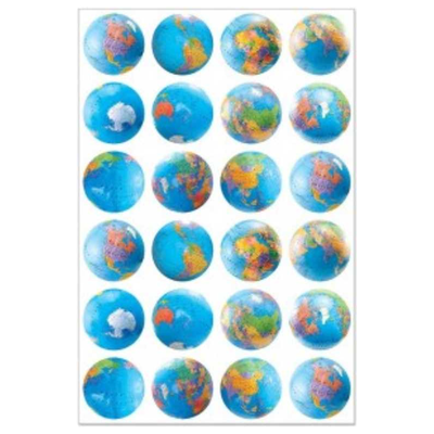 Globes Stickers (3 Sheets)