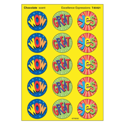 Chocolate Scent Stickers (Applause) 1" (4 Sheets)