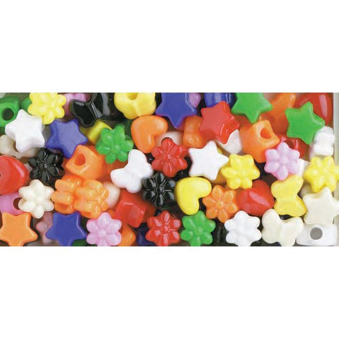 Mixed Pony Beads Opaque Multi 13mm 1/2 Lb