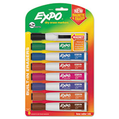 Magnetic Expo Dry Erase Markers Assorted Chisel Tip (8 Pack)