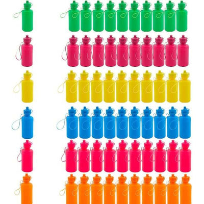 Neon Plastic Water Bottles 1/pk 7.5" 18oz