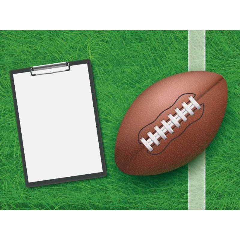 football notepad poster  24x18.