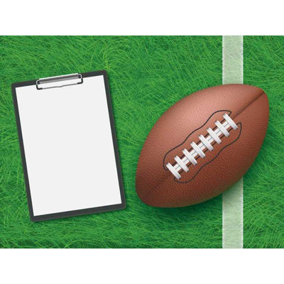 football notepad poster  24x18.