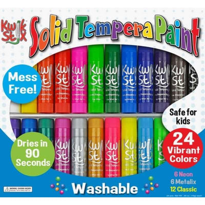 Kwikstix Tempera Paint - 24 Pack Colors