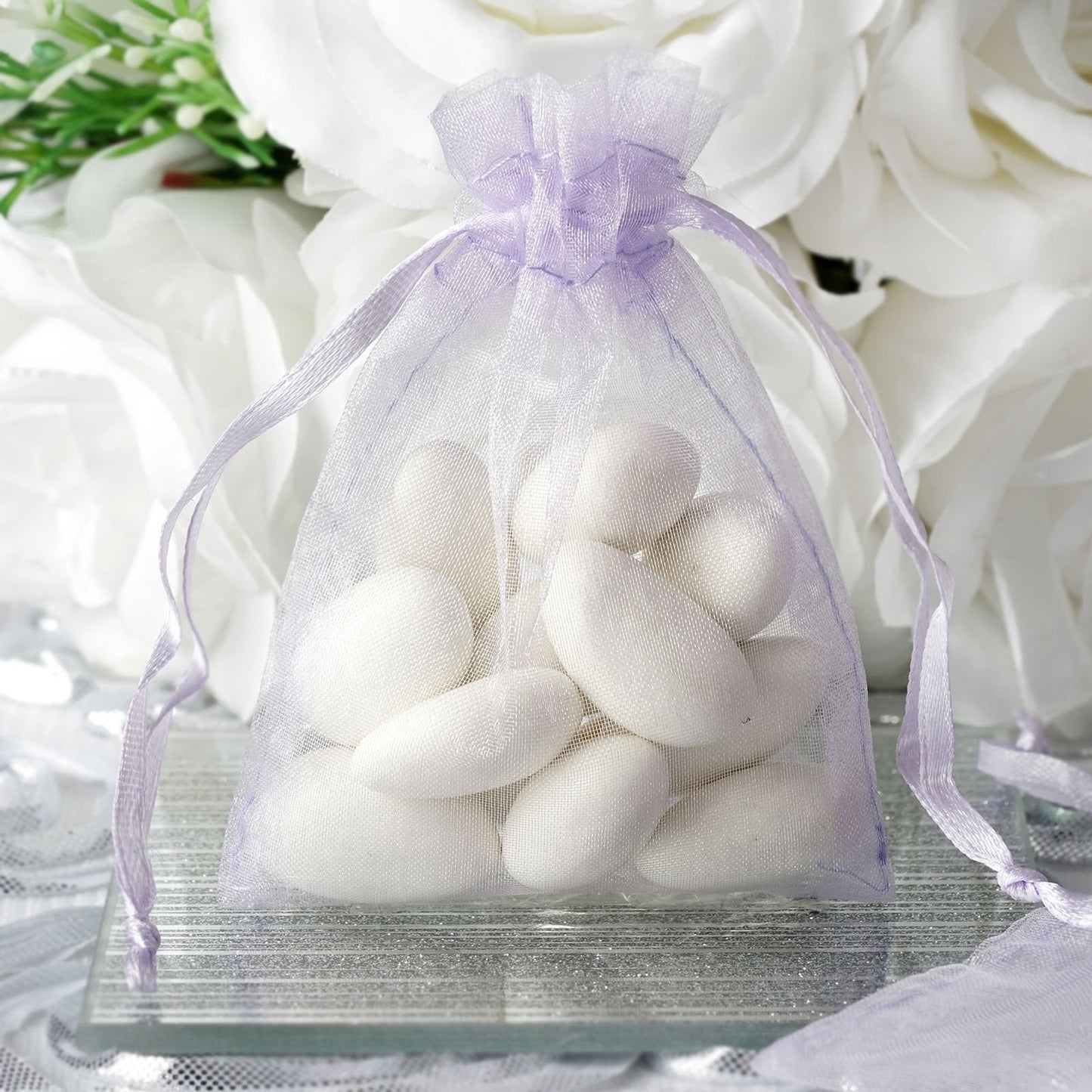 Organza Bags Drawstring 3"x4" 12/pk  (Blush)