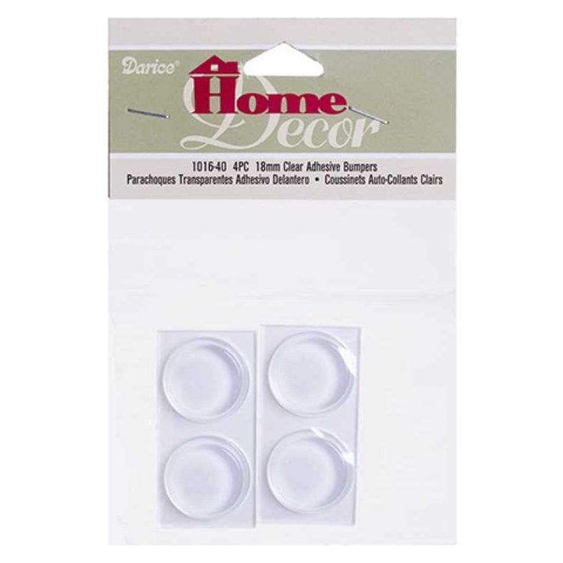 Bumpers Clear Adhesive Back 18 x 5mm  4 pcs. (discontinued)