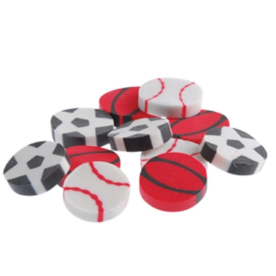 Mini Sports Erasers 144/pk