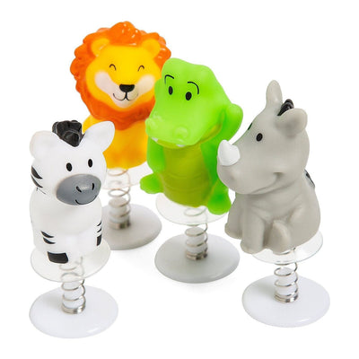 Vinyl Zoo Animal Pop-Ups, Assorted. 1 3/4" - 2 1/4", 12/pk