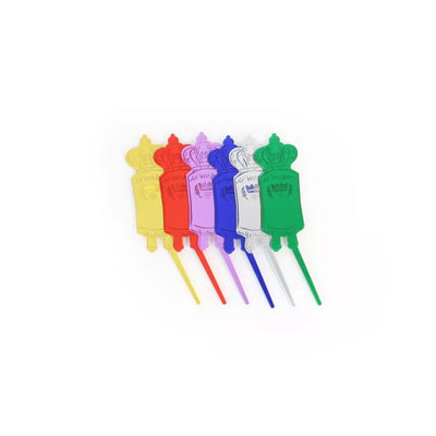 Lucite Torah Cake Toppers 0.8"x3.3" 6/pk